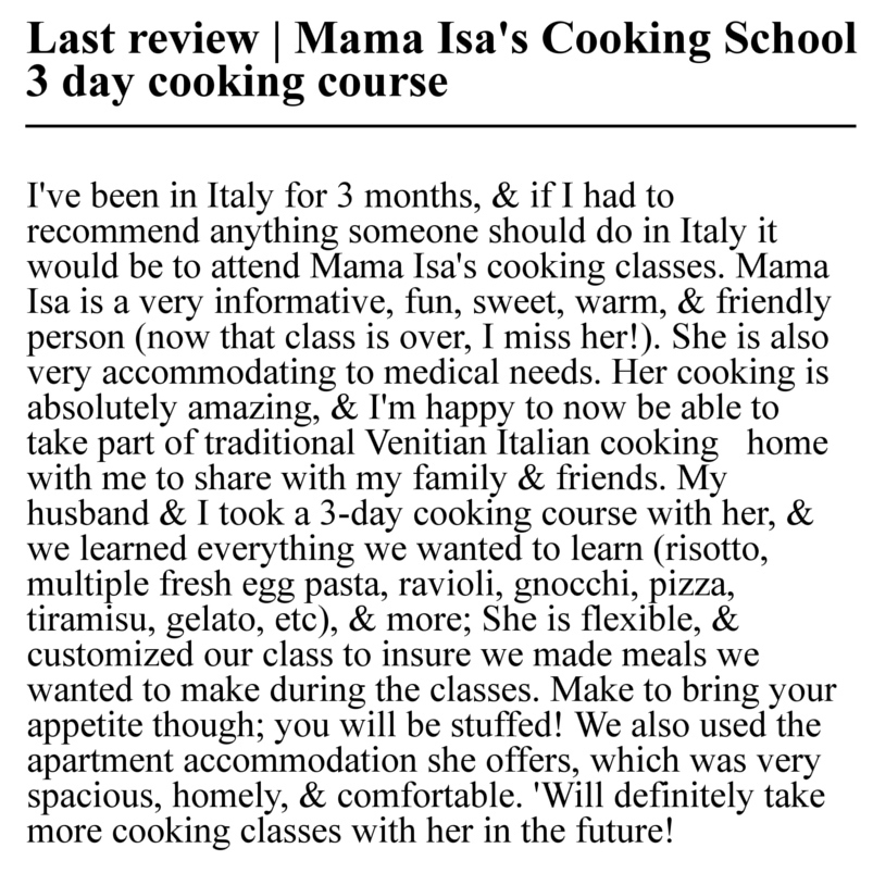 Review Mama Isa's Cooking School