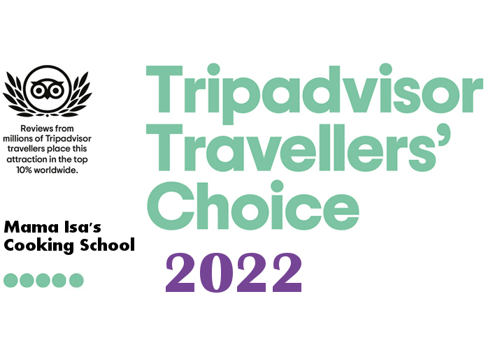 Tripadvisor Best of the Best Travellers' Choice 2022 Mama Isa's Cooking School