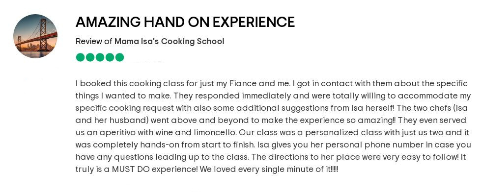 Tripadvsor Review Cooking Course Italy