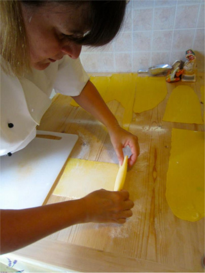 Cutting Pasta By Hand