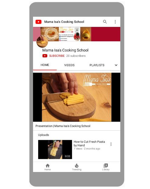 Mama Isa's Cooking School Youtube Channel