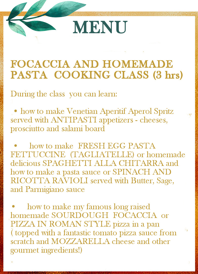Third Option Venetian Cooking classes